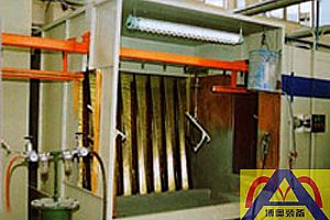 Oil spray booth